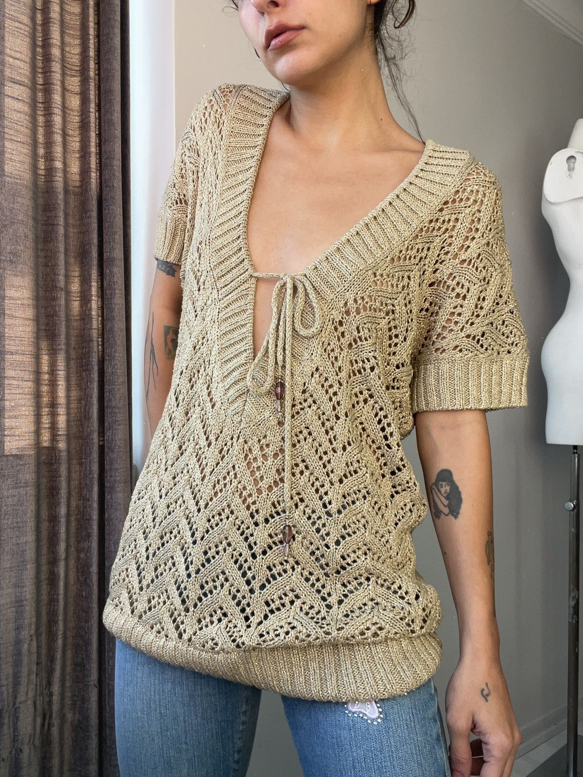 Vintage y2k blouse Size L / US 10 / IT 46 - 1 Thumbnail