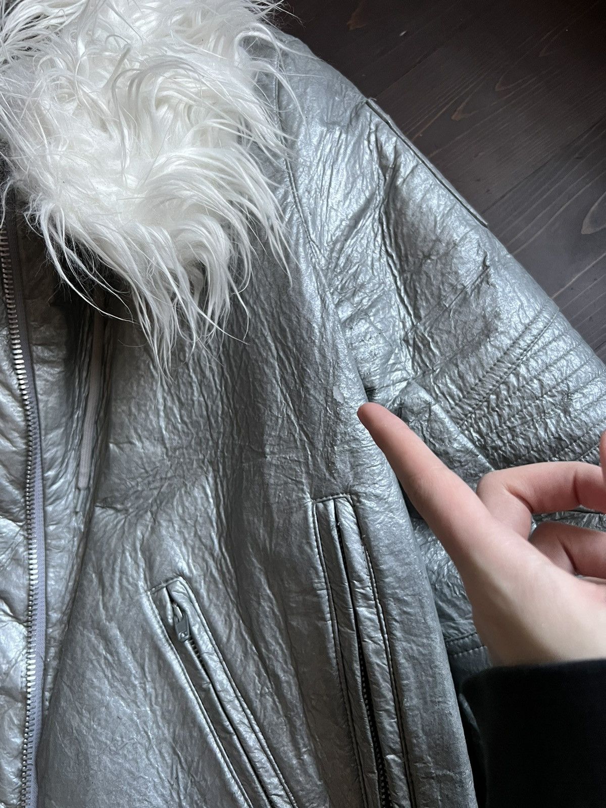 Helmut Lang Helmut Lang Silver Astro Jacket AW1999 Size US S / EU 44-46 / 1 - 10 Thumbnail