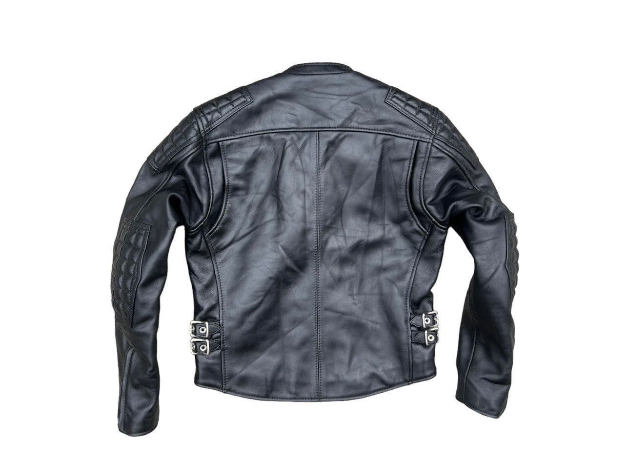 Japanese Brand KADOYA Made in Japan Asymmetrical Black Leather Biker Jacket Size US S / EU 44-46 / 1 - 2 Thumbnail