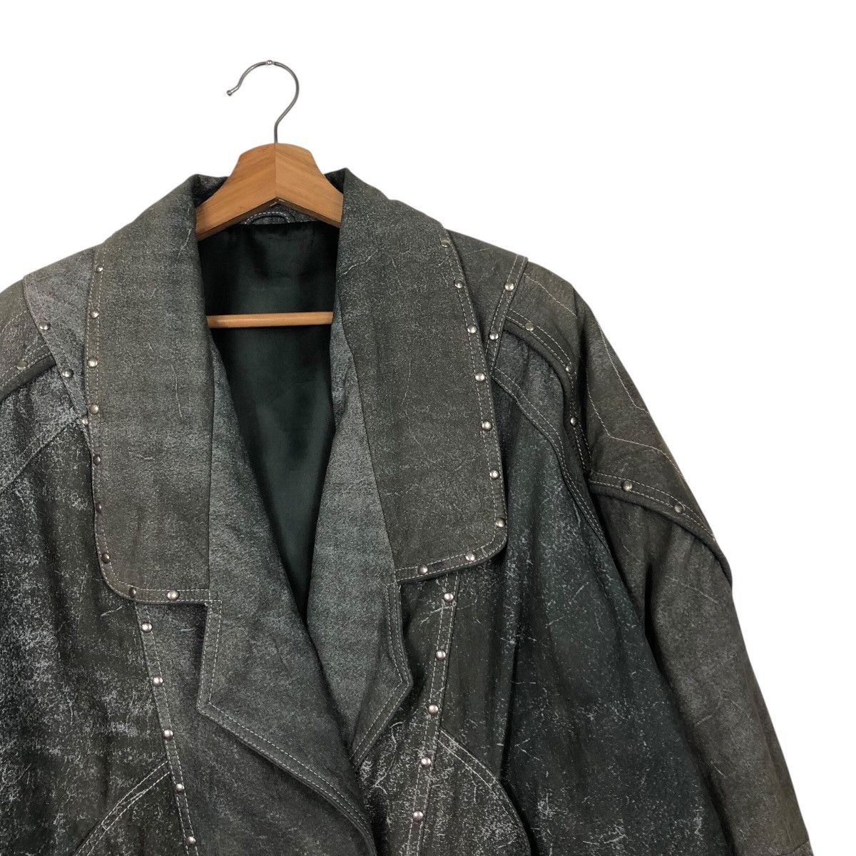 Japanese Brand 📌Vintage Leather Biker Jacket M.Mijayima Issey Miyake Size US M / EU 48-50 / 2 - 7 Thumbnail