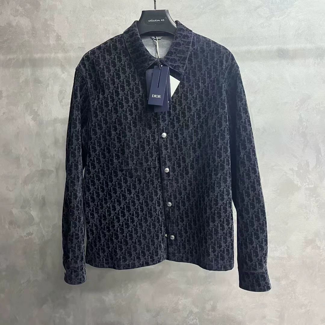 Dior dior blue logo printed long sleeve shirt Size US M / EU 48-50 / 2 - 1 Thumbnail