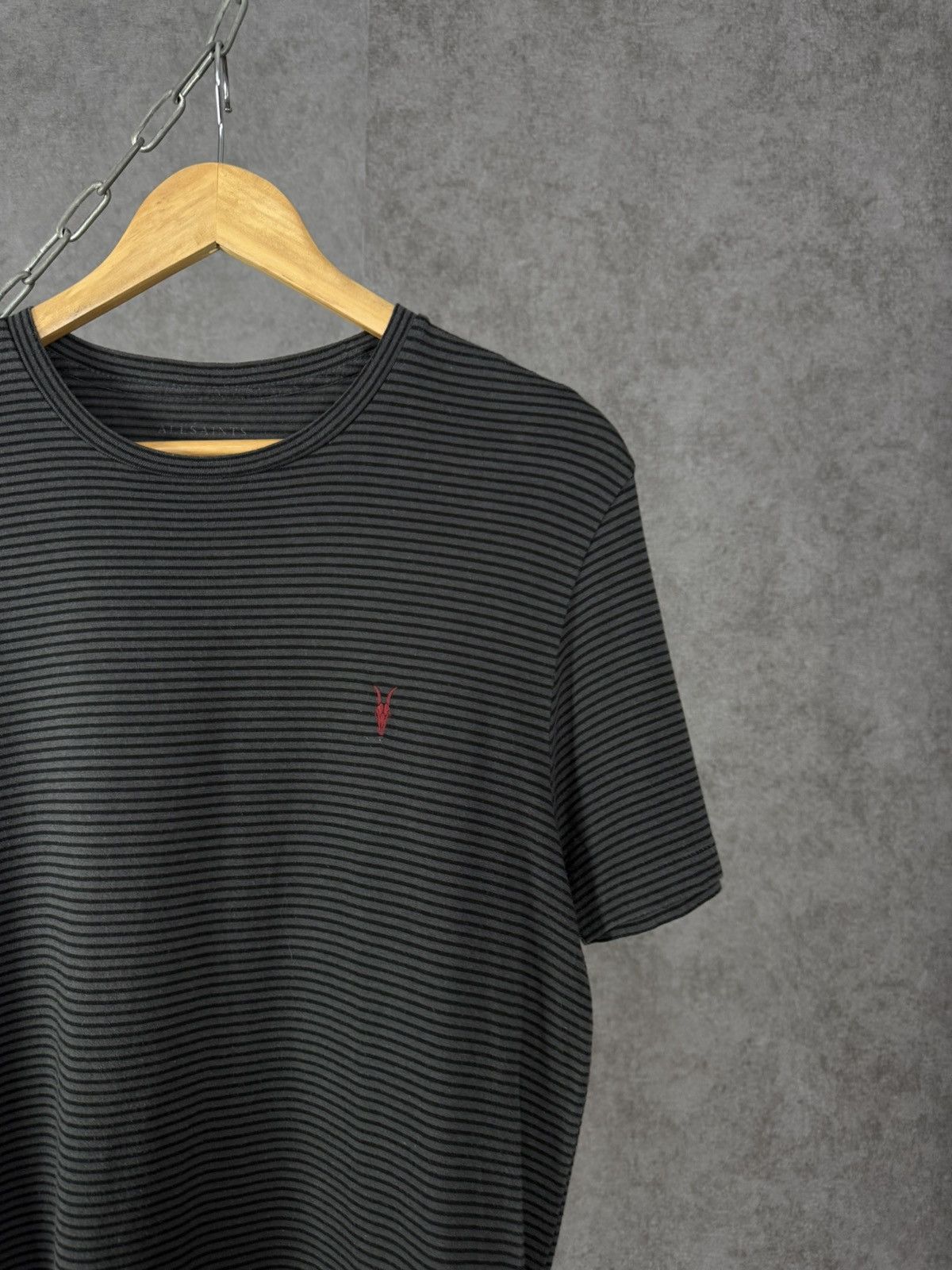Allsaints Allsaints designer striped logo tee Size US M / EU 48-50 / 2 - 2 Thumbnail
