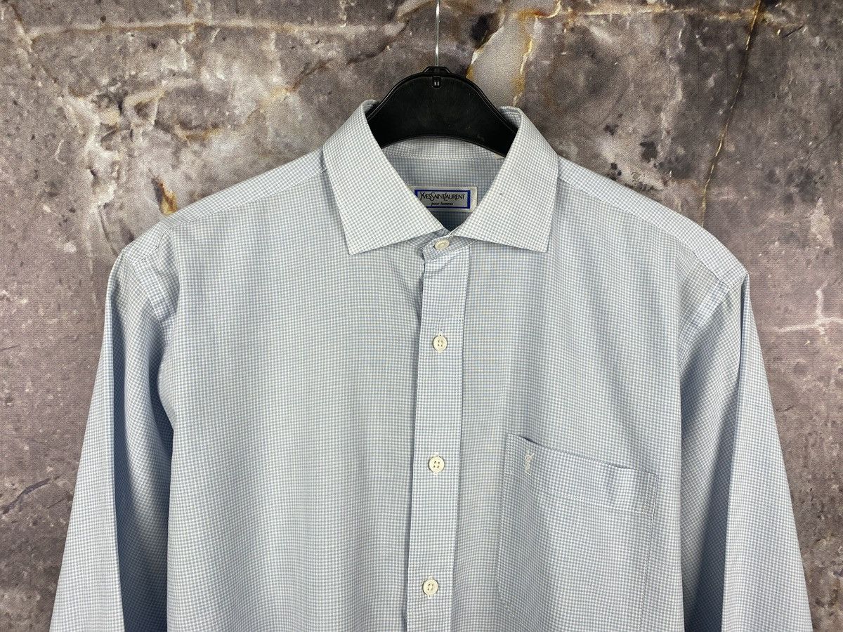 Yves Saint Laurent Mens Yves Saint Laurent Long Sleeve Shirt Button Up Size L Size US L / EU 52-54 / 3 - 2 Thumbnail