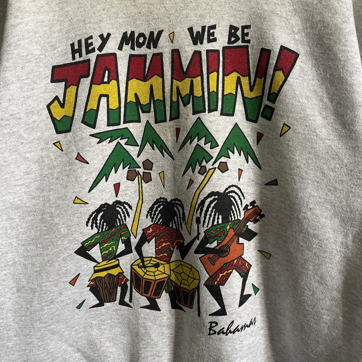 Hanes × Vintage Jammin Crewneck Sweatshirt Size US L / EU 52-54 / 3 - 3 Thumbnail