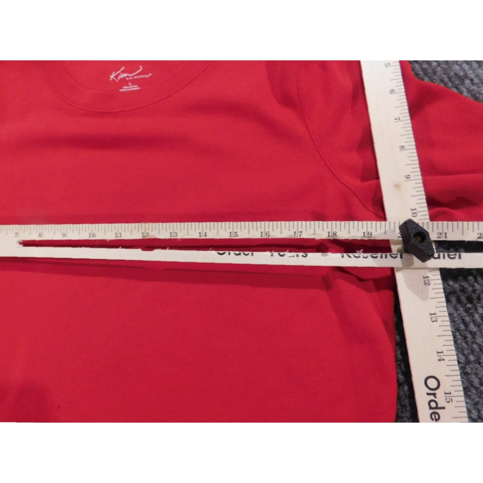 Vintage Kim Rogers Womens Sweater Pullover Red Large Crew Neck Long Sleeve Knitted Cotton Casual Vintage No Size L / US 10 / IT 46 - 7 Thumbnail