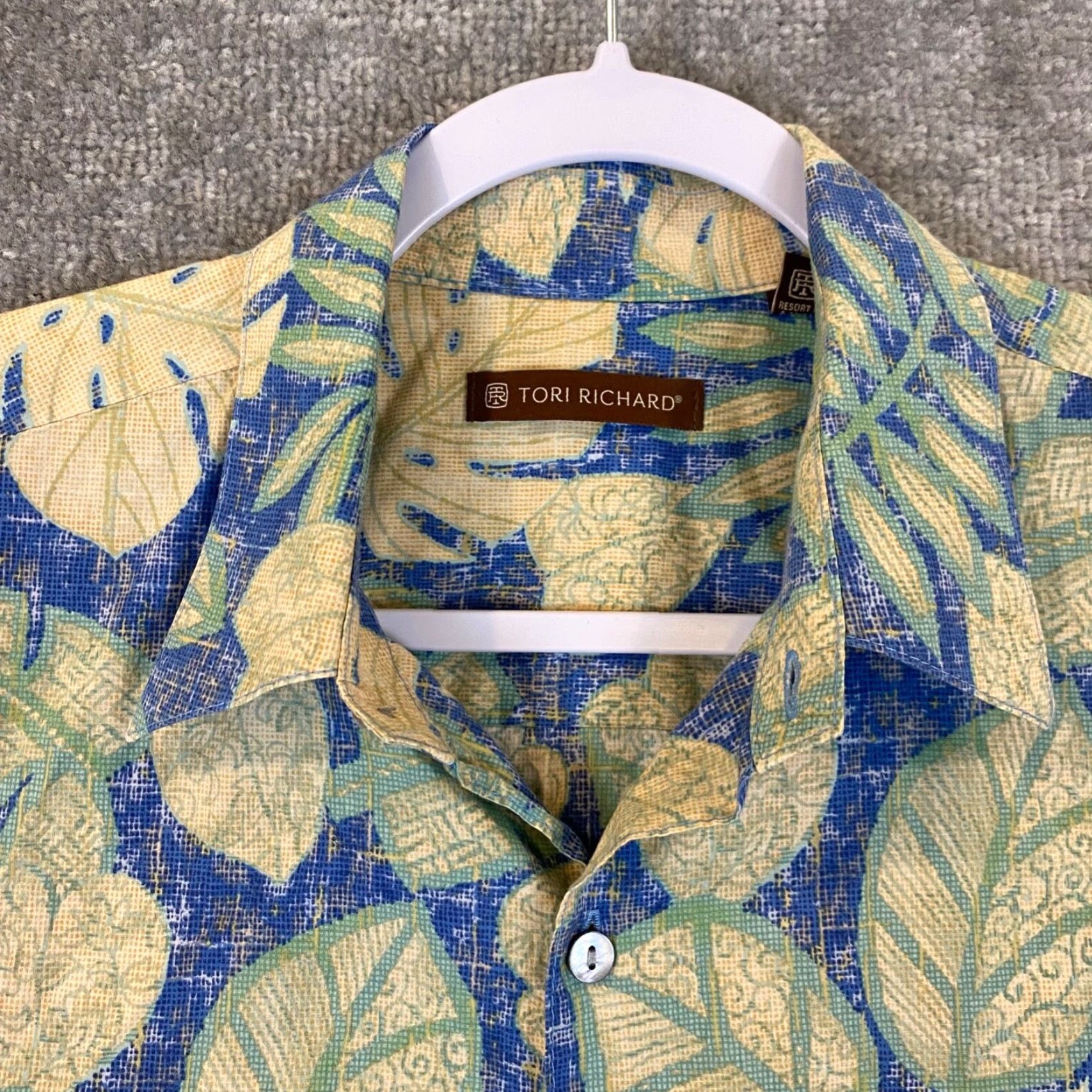Tori Richard Tori Richard Shirt Men Medium Multicolor Floral Button Cotton Lawn Camp Hawaiian Shirt Size US M / EU 48-50 / 2 - 2 Thumbnail