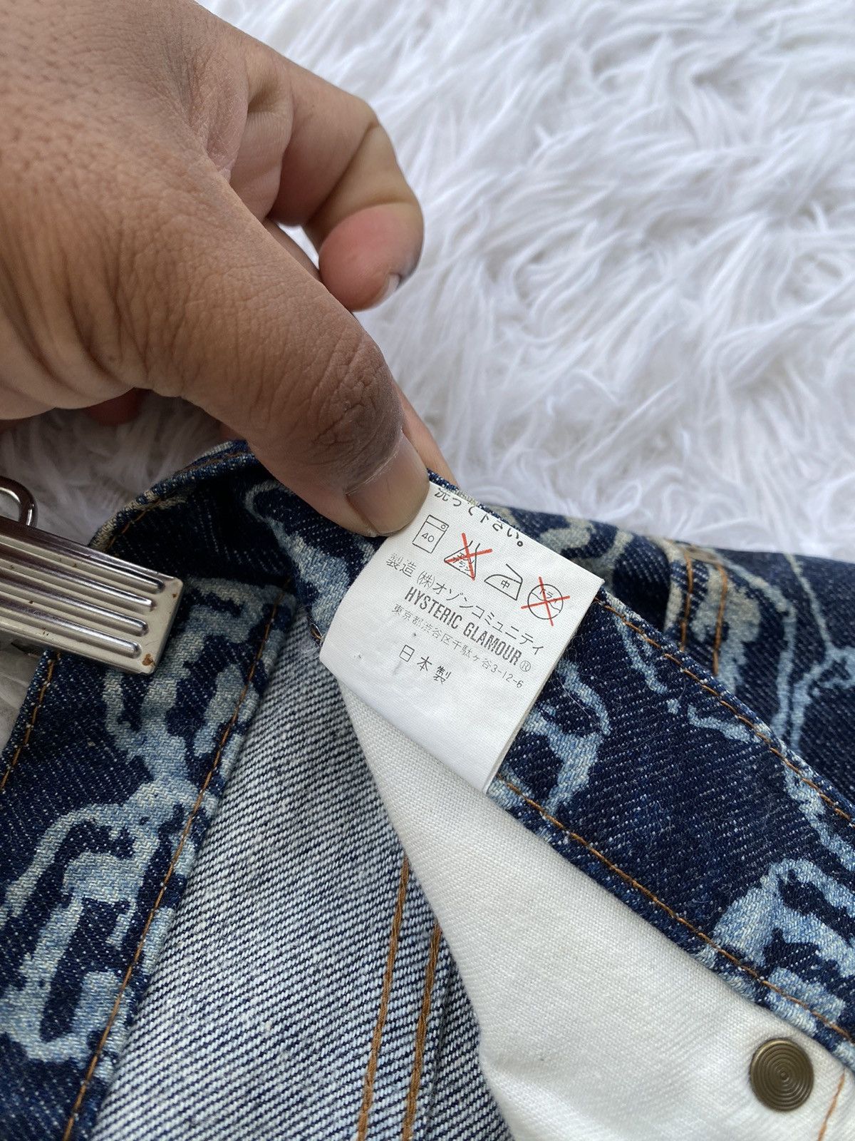 Hysteric Glamour Rare Vintage Hysteric Glamour Skulls All Over Jean/ Denim Size US 29 - 15 Thumbnail