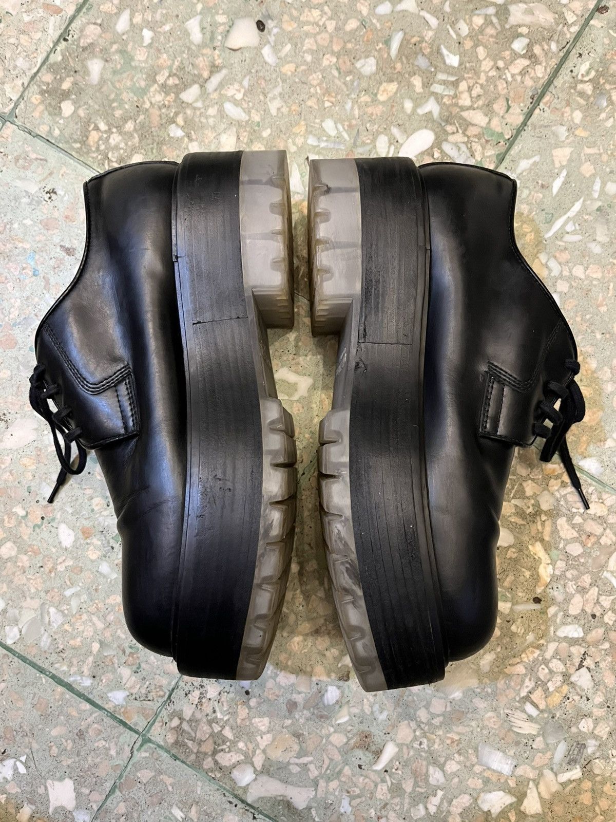 Bottega Veneta Bottega Veneta The Stilt Chunky-Sole Leather Derby Shoes Size US 9 / EU 42 - 6 Thumbnail