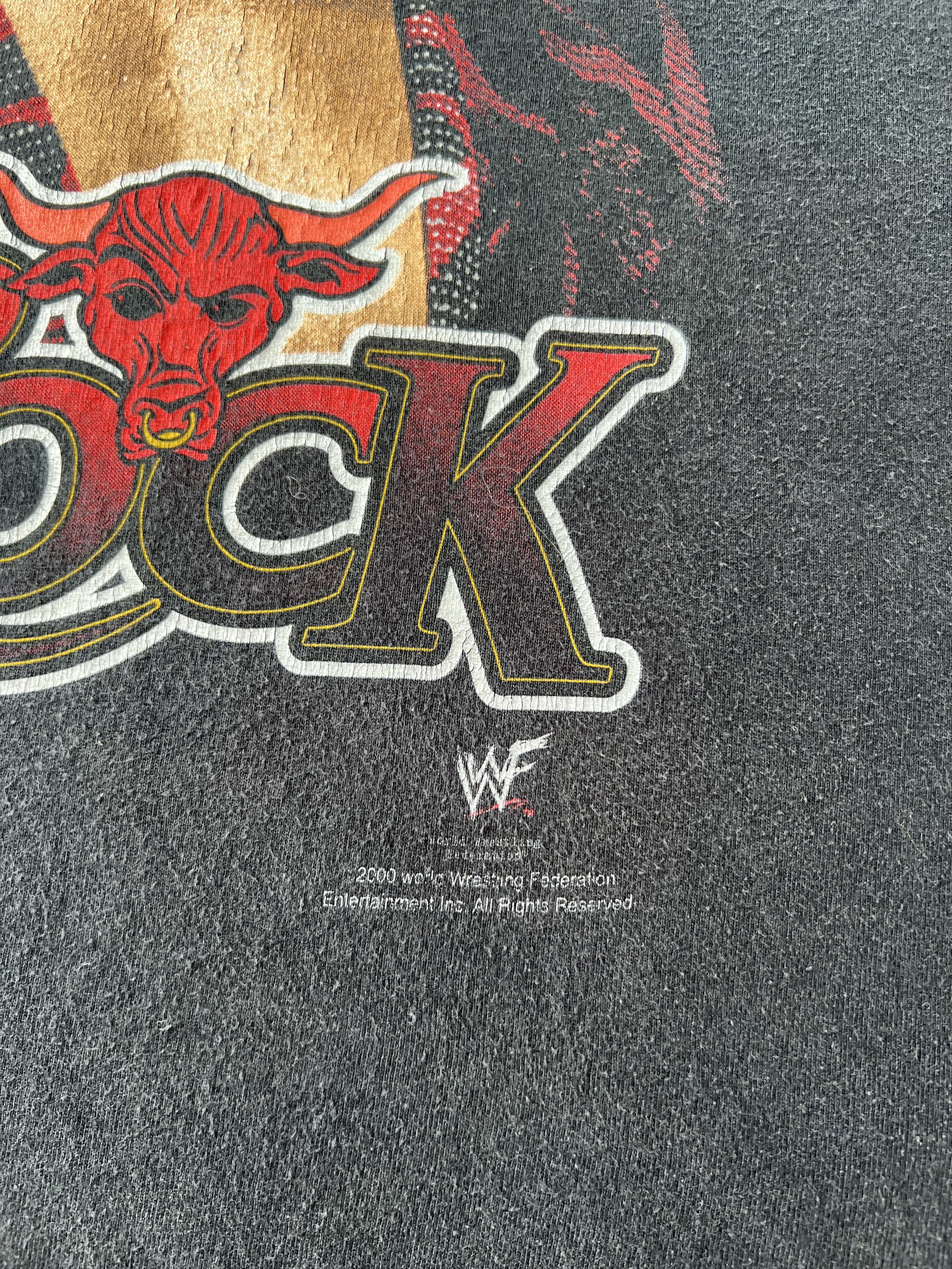 WWE Vintage 2000 The Rock Dwayne Johnson WWE Black T-shirt Size US S / EU 44-46 / 1 - 7 Thumbnail