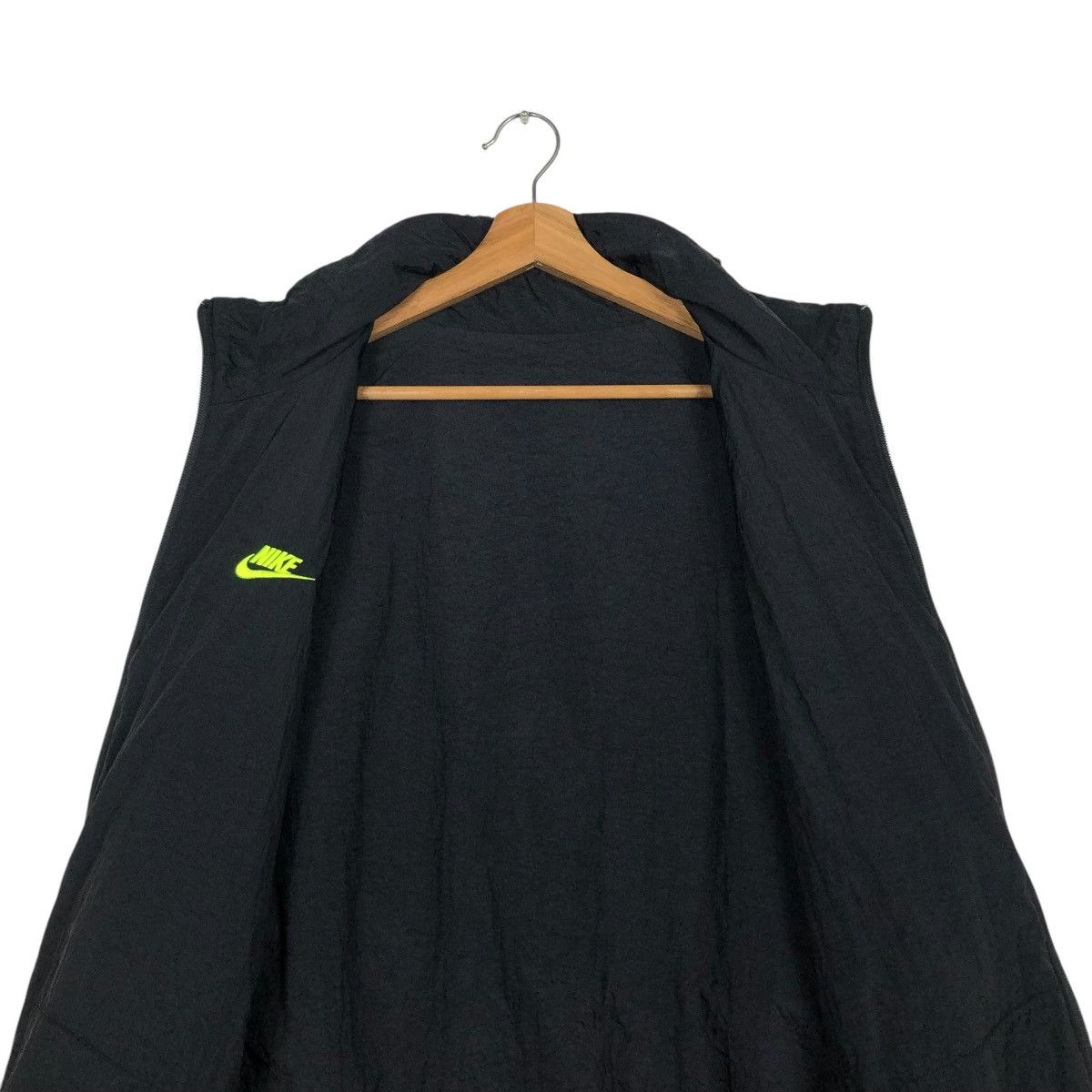 Nike 🔥VINTAGE FLEECE BOMBER JACKET NIKE BIG SWOOSH LOGO Size US XXL / EU 58 / 5 - 16 Thumbnail