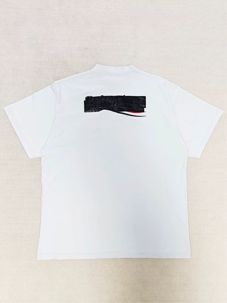 Balenciaga 23ss Tape Cover Coke logo Embroidered Washed Sho
