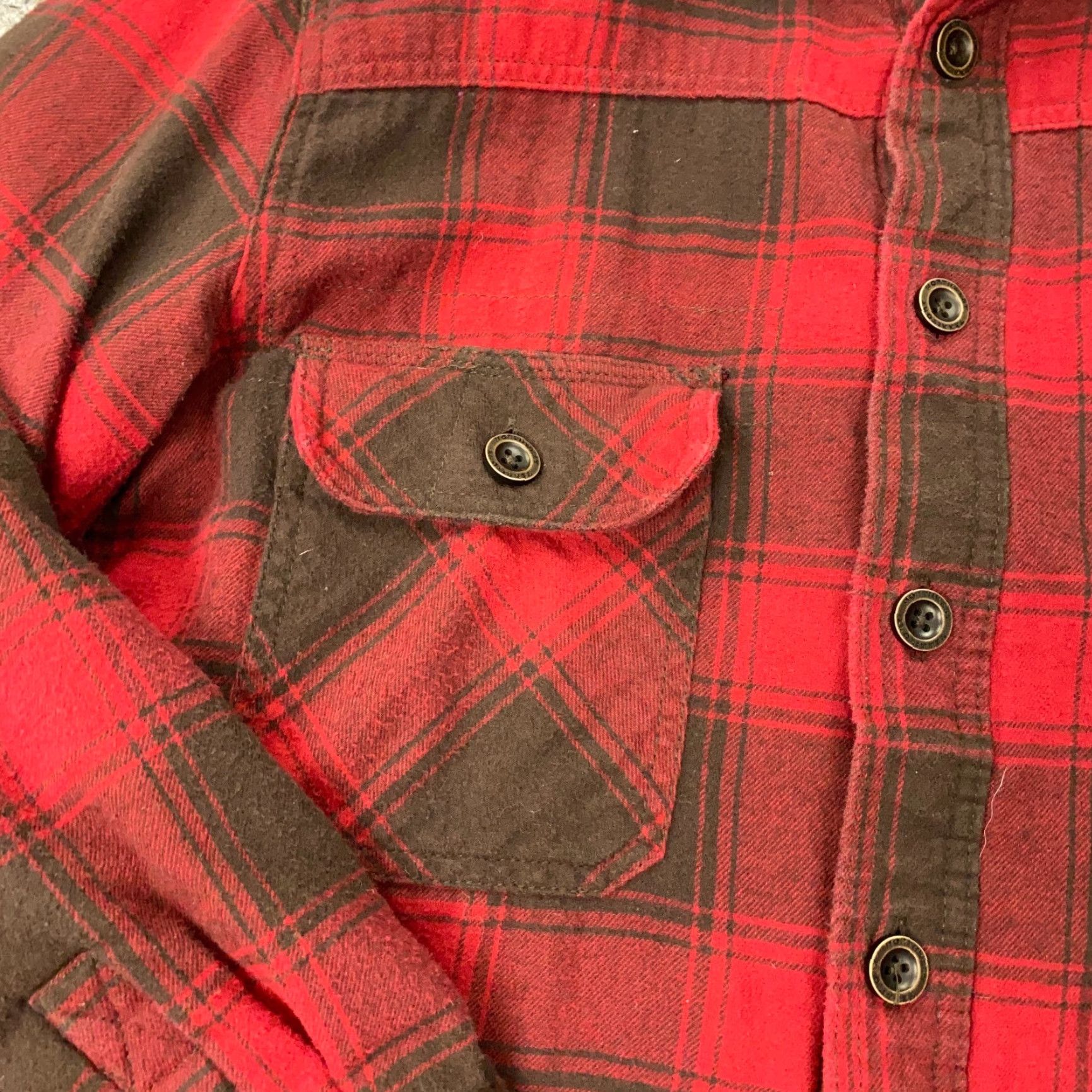 Vintage Northwest Territory Flannel Shirt Jacket Mens Medium Red Buffalo Plaid Shacket Size US M / EU 48-50 / 2 - 3 Thumbnail