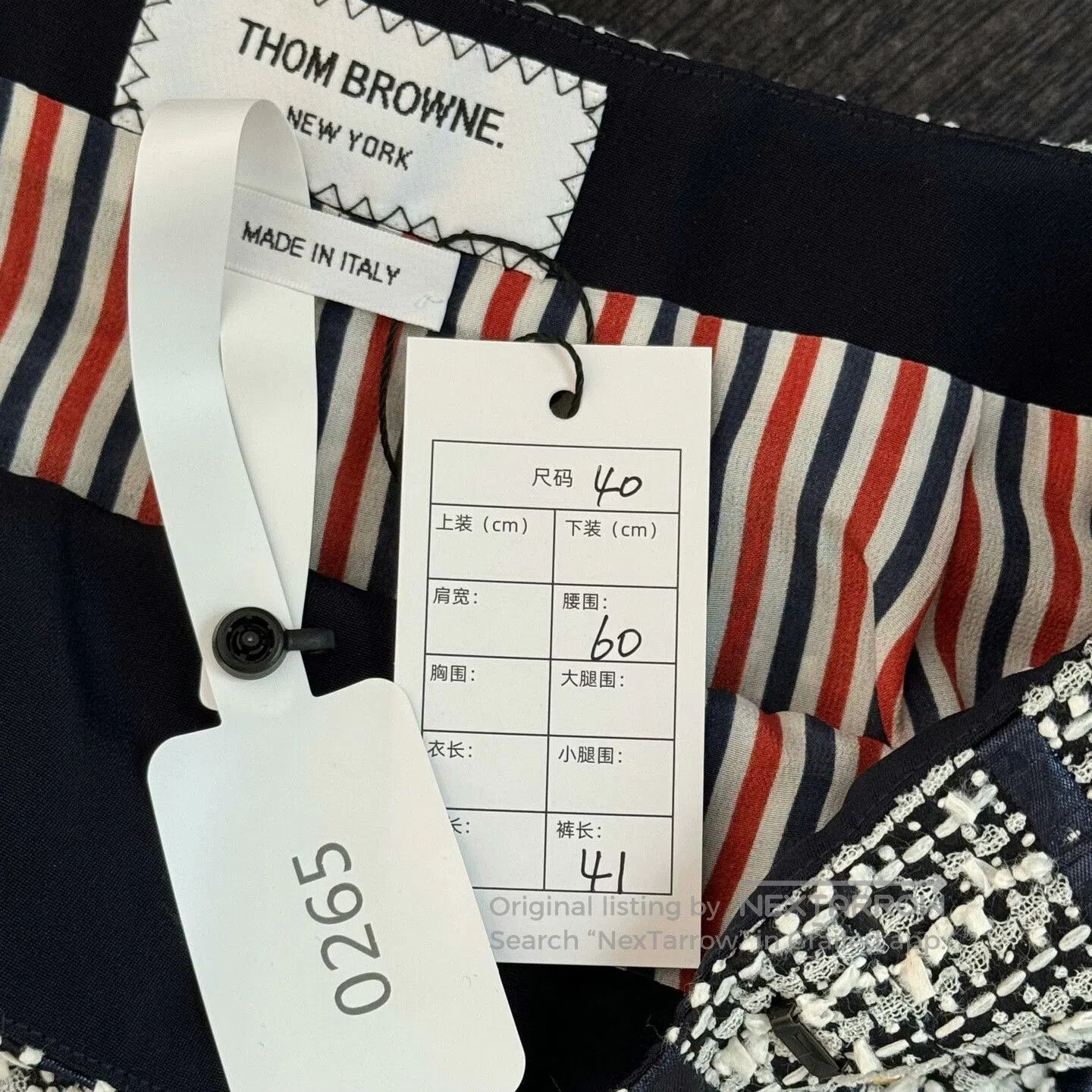 Thom Browne Thom Browne Gold Button Knit Skirt. Size 39" - 3 Thumbnail