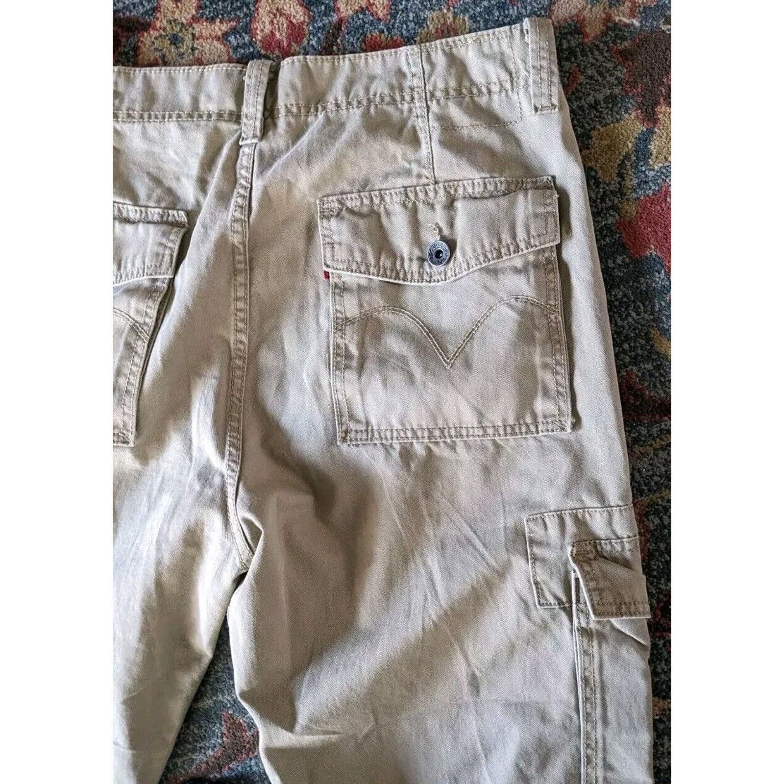 Levi's Vintage Levi's Pants Men's 36x32 Cargo Straight Grunge Y2K Size US 36 / EU 52 - 5 Thumbnail