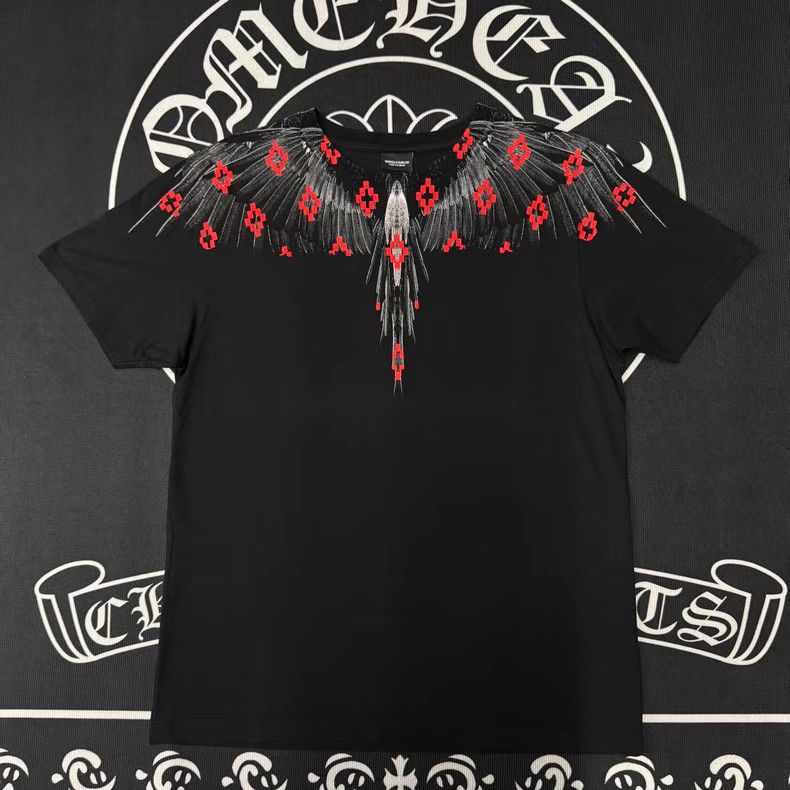 Marcelo Burlon Marcelo Burlon Classic Black & Red Wings Q10 Size US XS / EU 42 / 0 - 1 Thumbnail