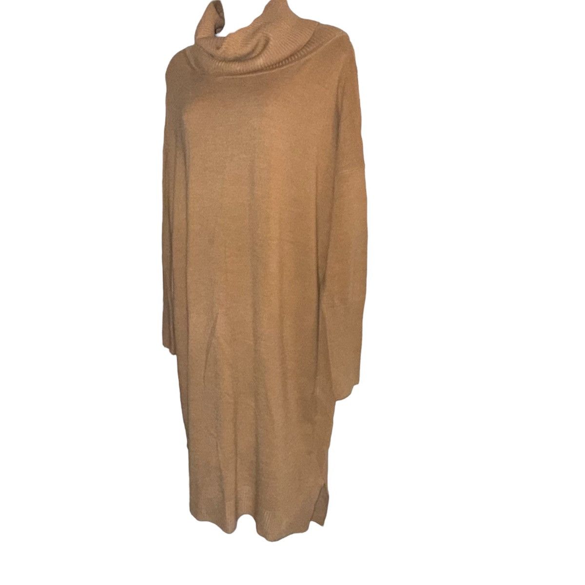French Connection French Connection baby soft cowl neck camel sweater dress Size L / US 10 / IT 46 - 4 Thumbnail