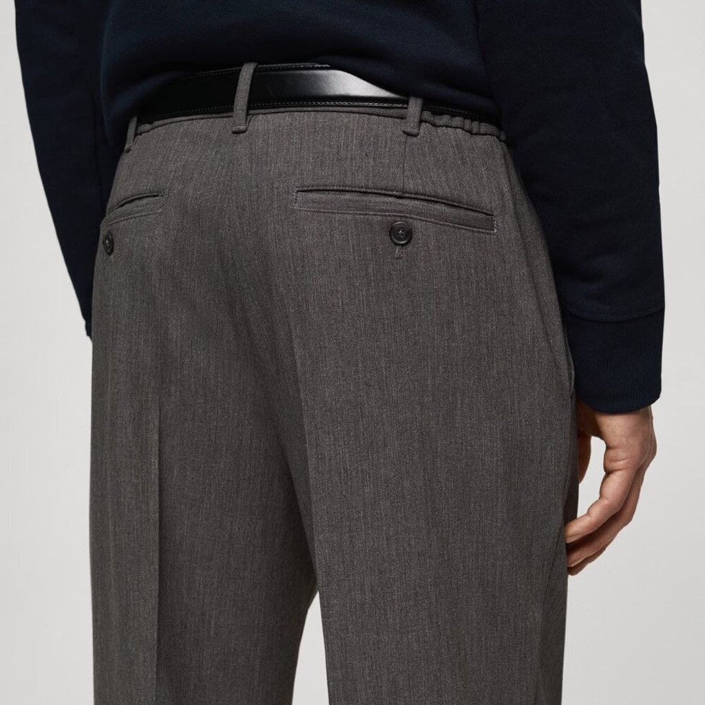 Mango NWT Mango Loose Straight-Fit Pleated Trousers 36 Size US 36 / EU 52 - 3 Thumbnail