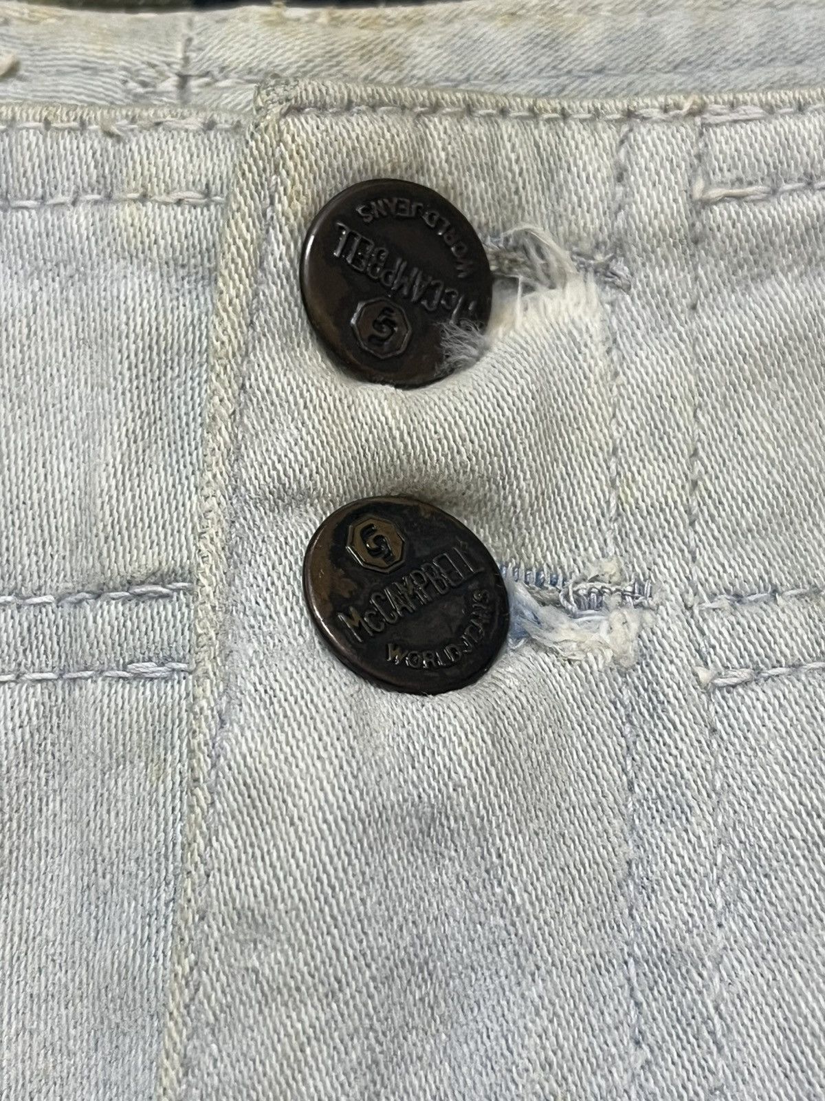 Japanese Brand Vintage McCampbell Massive Flare Bell Bottom Denim Size US 28 / EU 44 - 8 Thumbnail