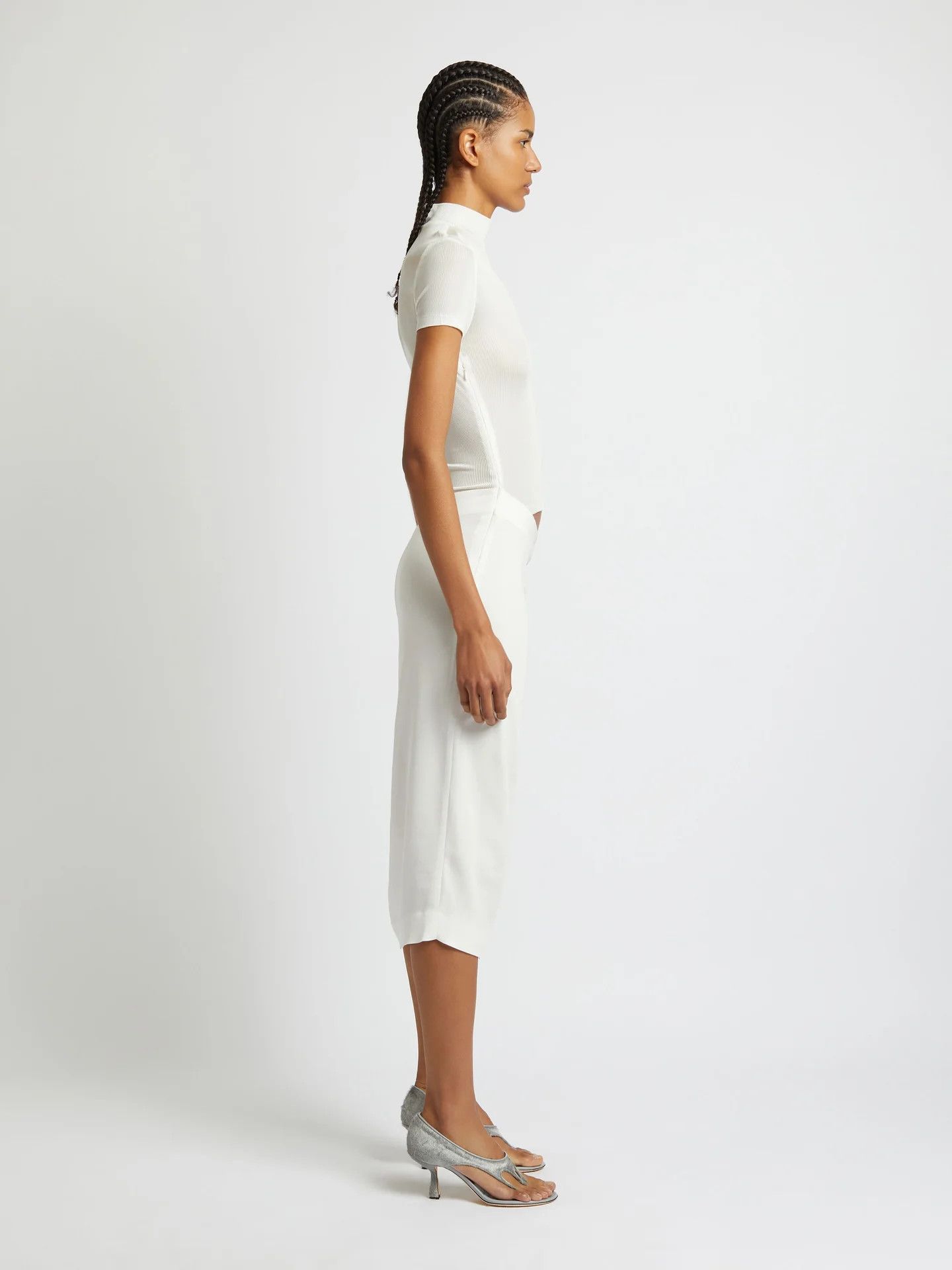 Christopher Esber o1mle1224 Fusion Tee Dress in white Size S / US 4 / IT 40 - 3 Thumbnail