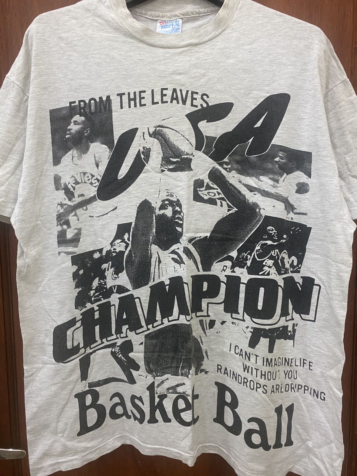 NBA Vintage Tee From The Leaves USA Basketball Champion Size US XL / EU 56 / 4 - 2 Thumbnail