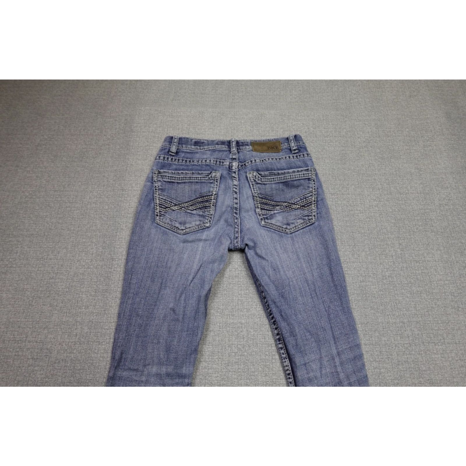 Vintage Buckle Jeans Mens 29x31 Blue Alec Straight Western Thick Stitch Cowboy Stretch Jeans Size US 29 - 5 Thumbnail