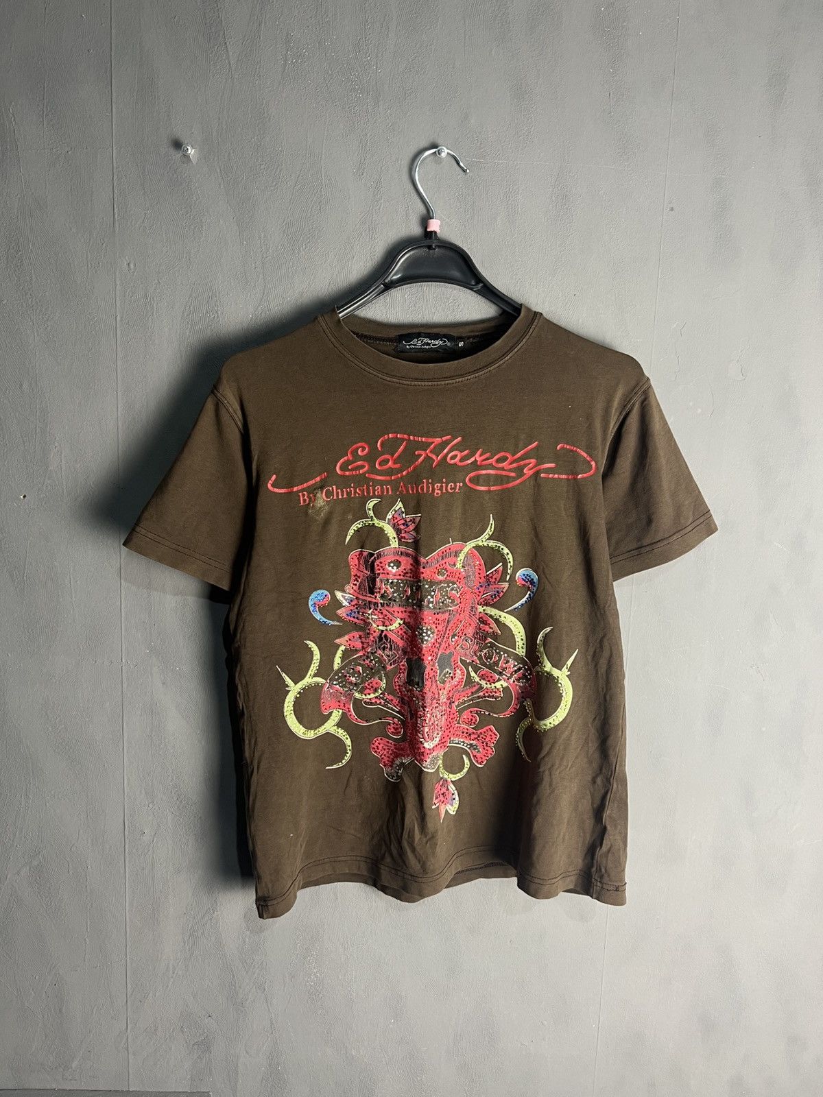 Ed Hardy Ed hardy vintage tee big logo Christian Audigier Size S / US 4 / IT 40 - 1 Thumbnail