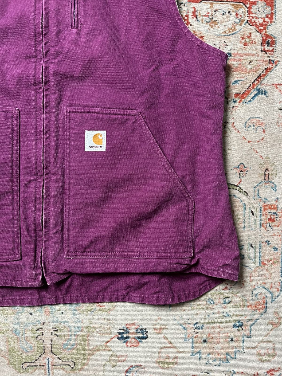 Carhartt Rare Color Carhartt WV001 BGP Vest Jacket Bright Purple Size US XL / EU 56 / 4 - 3 Thumbnail
