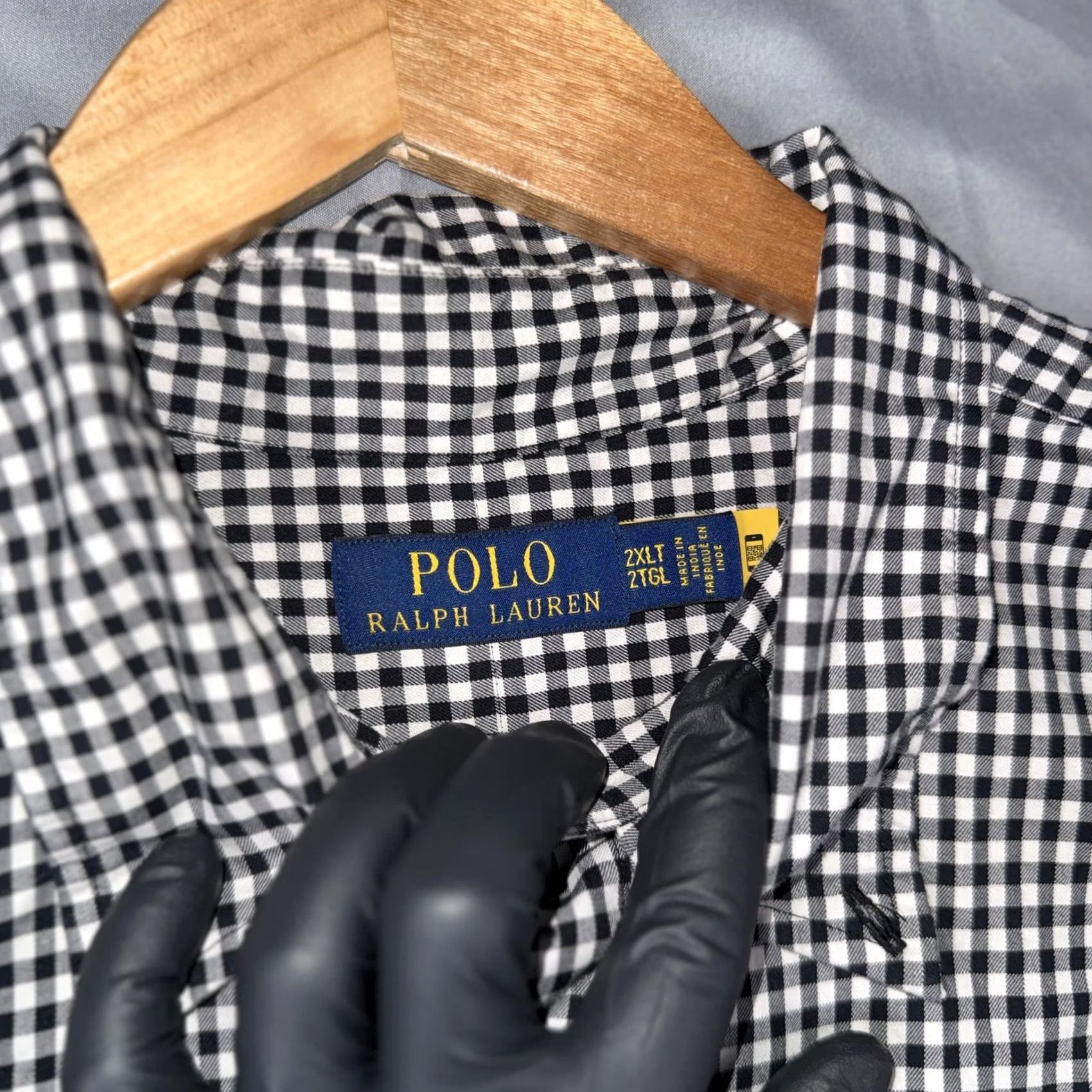 Polo Ralph Lauren Polo Ralph Lauren Shirt Men's 2XLT Black White Check Button-Down Long Sleeve Polo Pony Embroidered Casual Button-Up Shirt Size US XXL / EU 58 / 5 - 3 Thumbnail