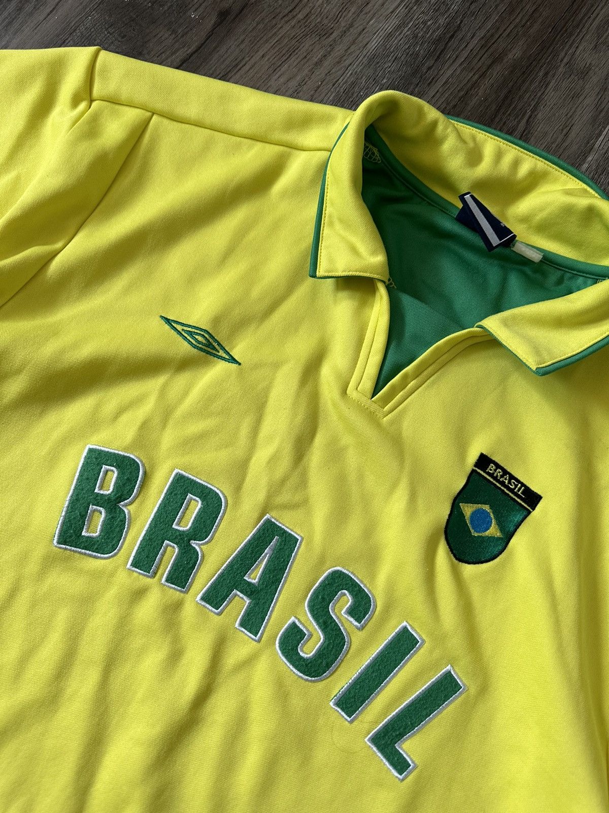 Umbro Brasil Umbro Vintage Training Soccer Jersey Size US XL / EU 56 / 4 - 4 Thumbnail
