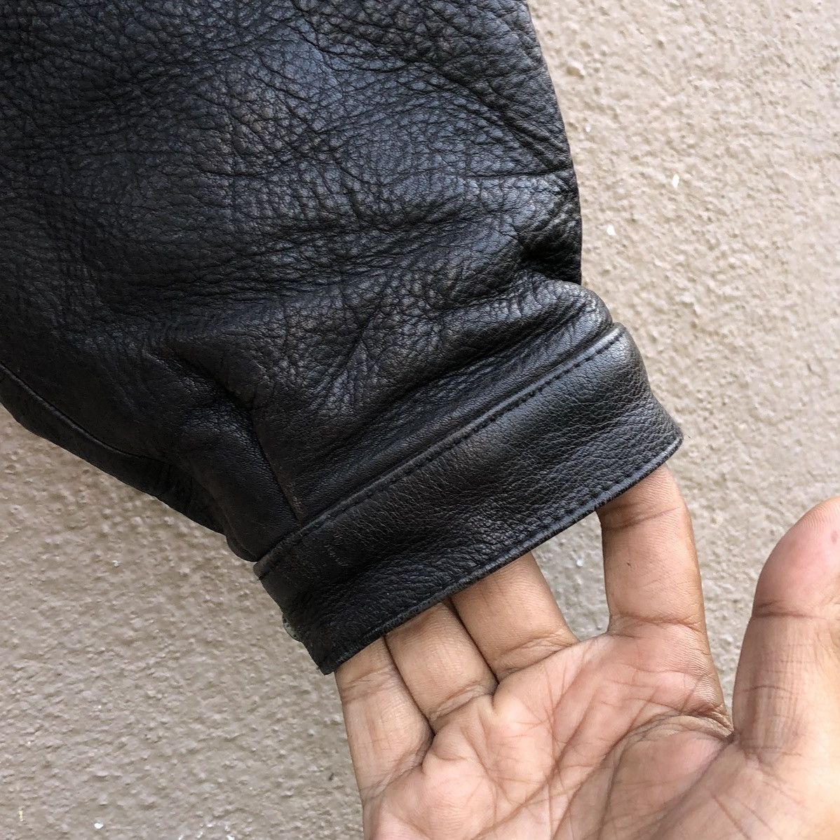 First MFG Co. VTG First Genuine Leather Sun Faded Thinsulate Bomber Jacket Size US L / EU 52-54 / 3 - 12 Thumbnail