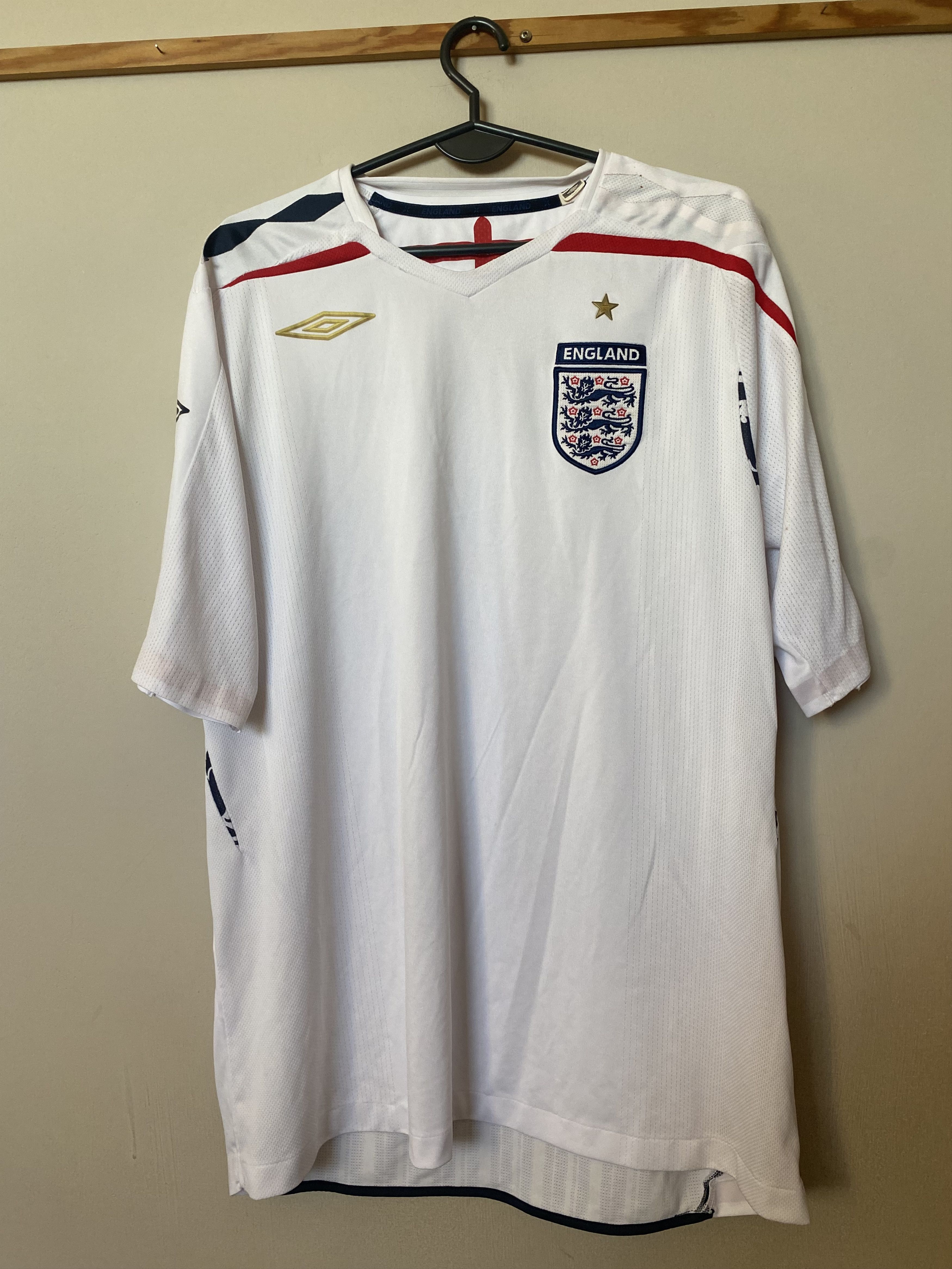 Umbro Soccer Jersey ENGLAND - Umbro - 2007 - 2009 - XL - UNIQUE Size US XL / EU 56 / 4 - 1 Thumbnail