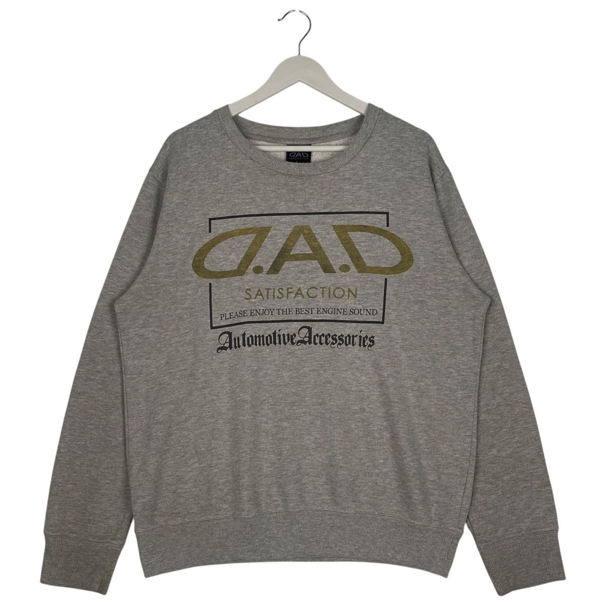 Designer × Vintage Vintage D.A.D Satisfaction Big Crewneck Sweatshirt Gray Size US L / EU 52-54 / 3 - 1 Thumbnail