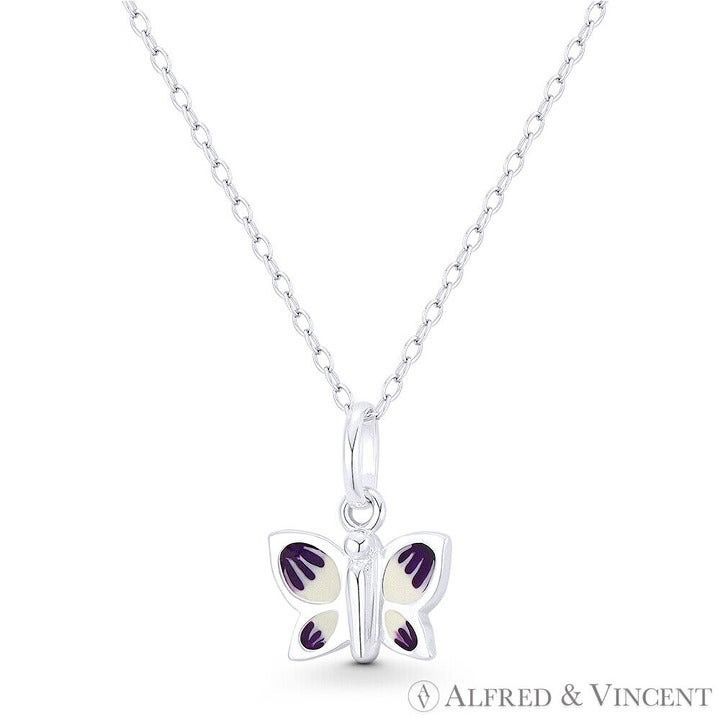 Other Butterfly Insect Charm Pendant in .925 Sterling Silver Size ONE SIZE - 1 Preview