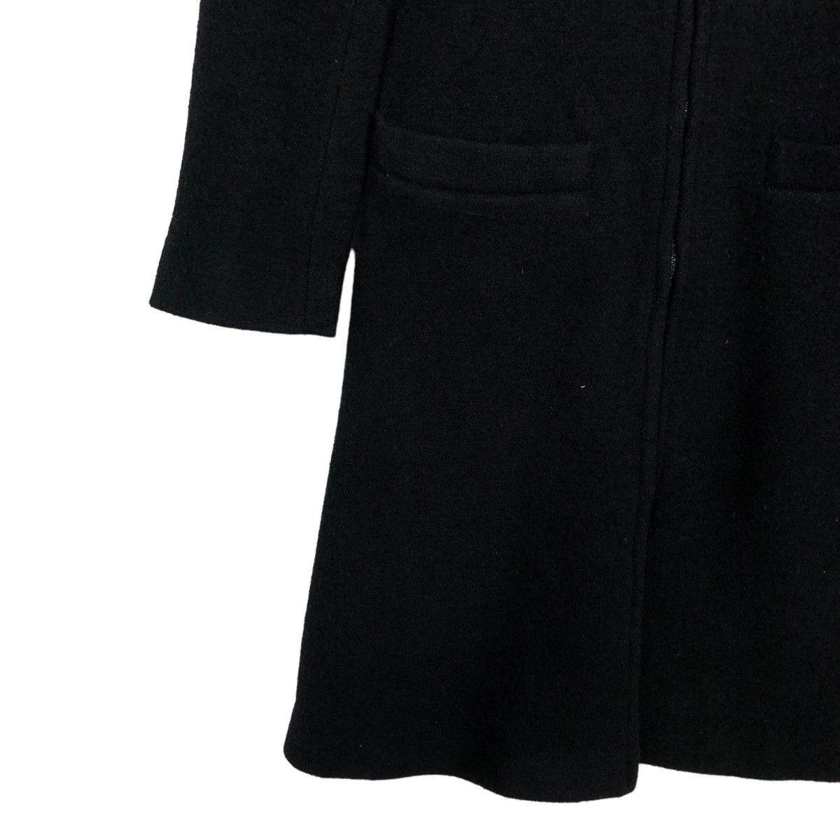 agnes b. 🔥Rich Brown - Fly Coat Herringbone Wool Long Jacket Size US M / EU 48-50 / 2 - 4 Thumbnail