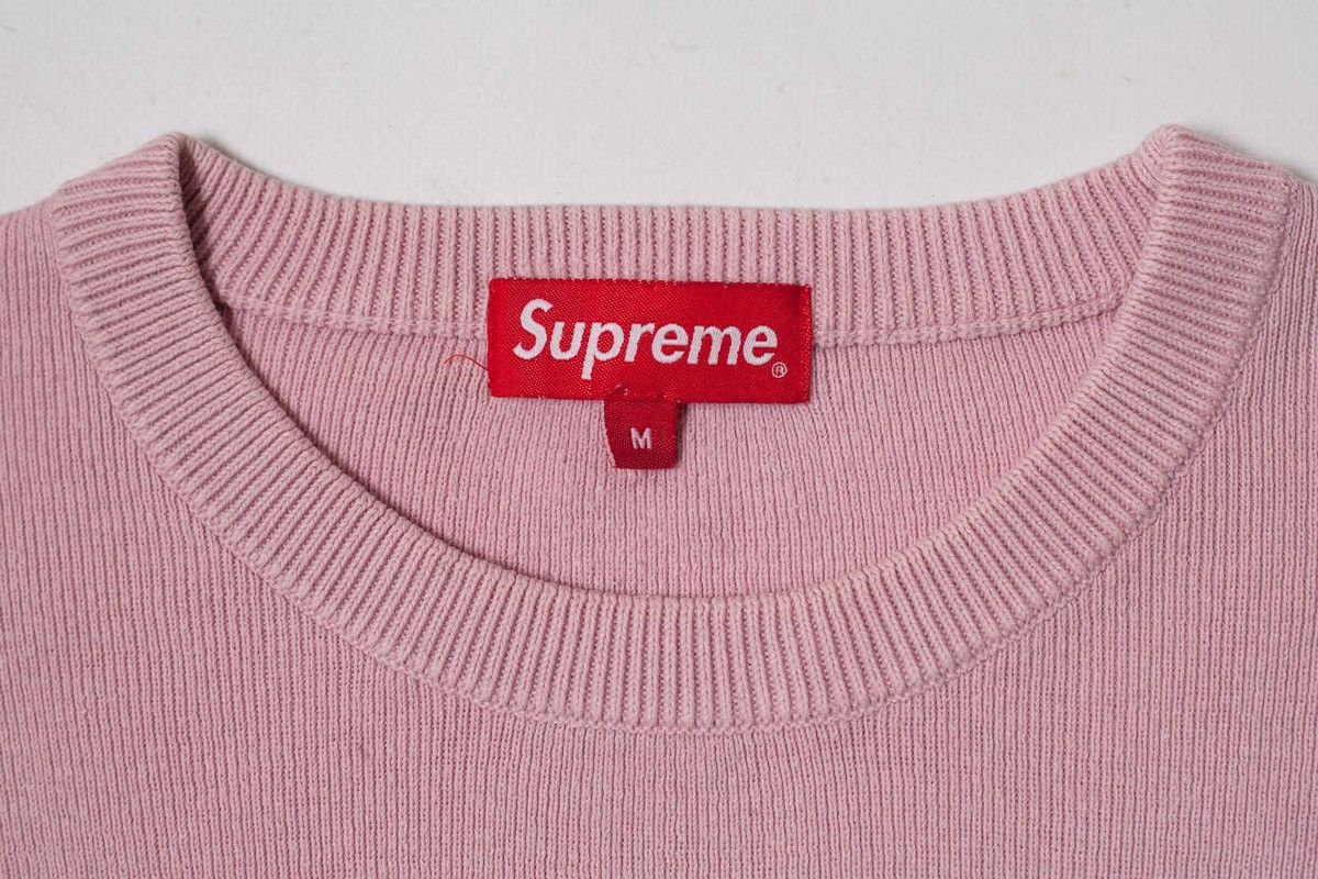 Supreme supreme logo pink sweater Size US M / EU 48-50 / 2 - 4 Thumbnail