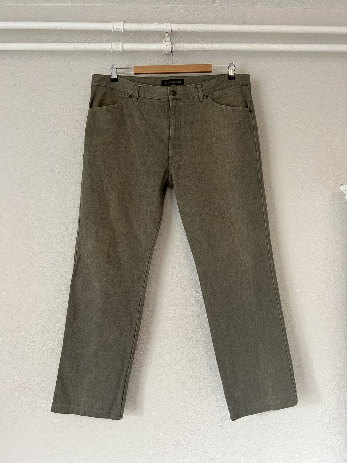 image of Louis Vuitton Lv Jeans in Light Brown, Men's (Size 38)