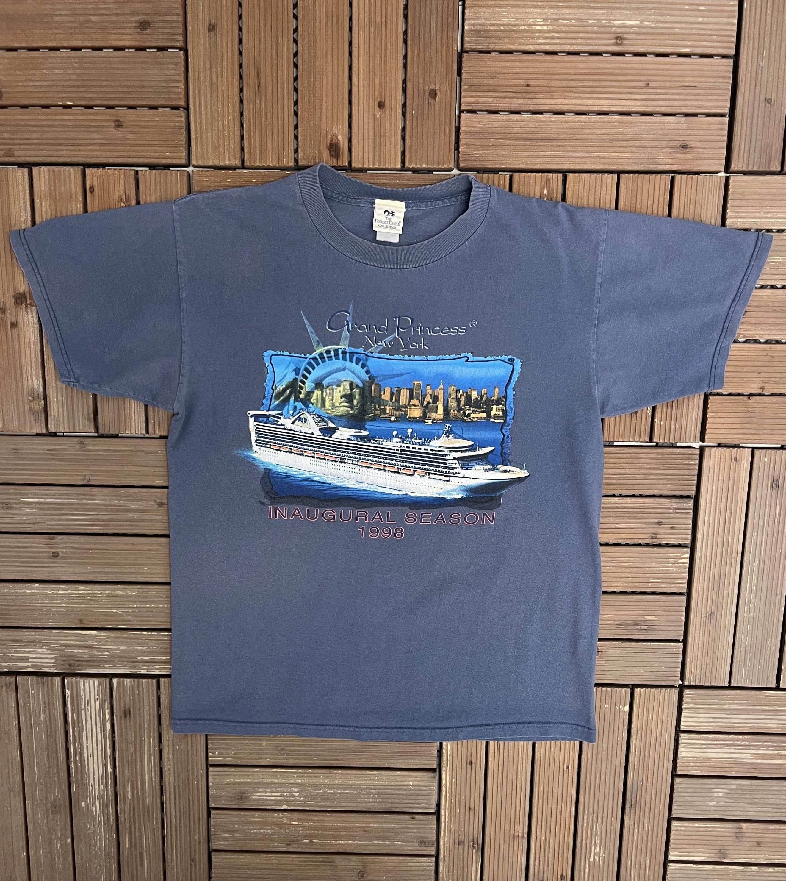 Vintage Grand Princess Cruises Inaugural Season 1998 Vintage T-Shirt Size US M / EU 48-50 / 2 - 1 Thumbnail