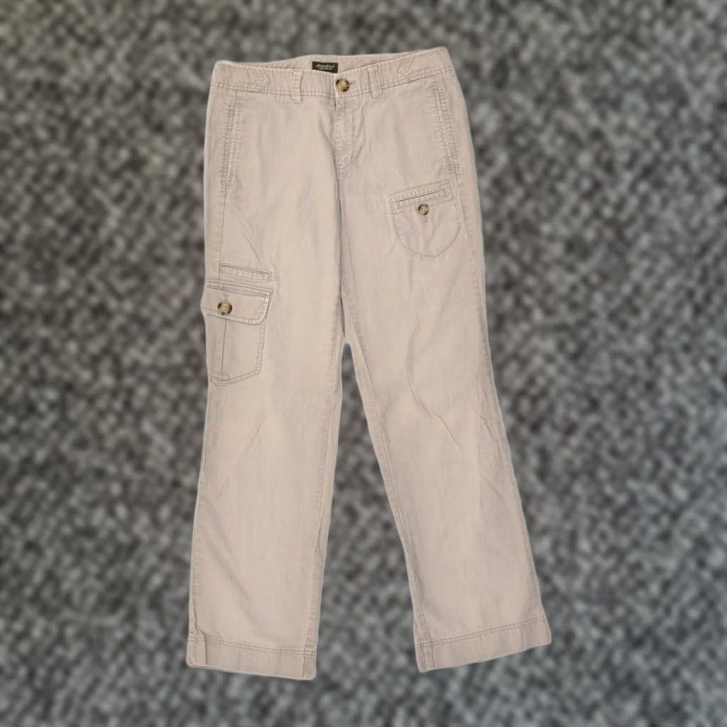 Eddie Bauer EDDIE BAUER Womens Mercer Fit Cargo Trousers US 6 Medium W28 L30 Grey AH41 Size 32" / US 10 / IT 46 - 1 Thumbnail