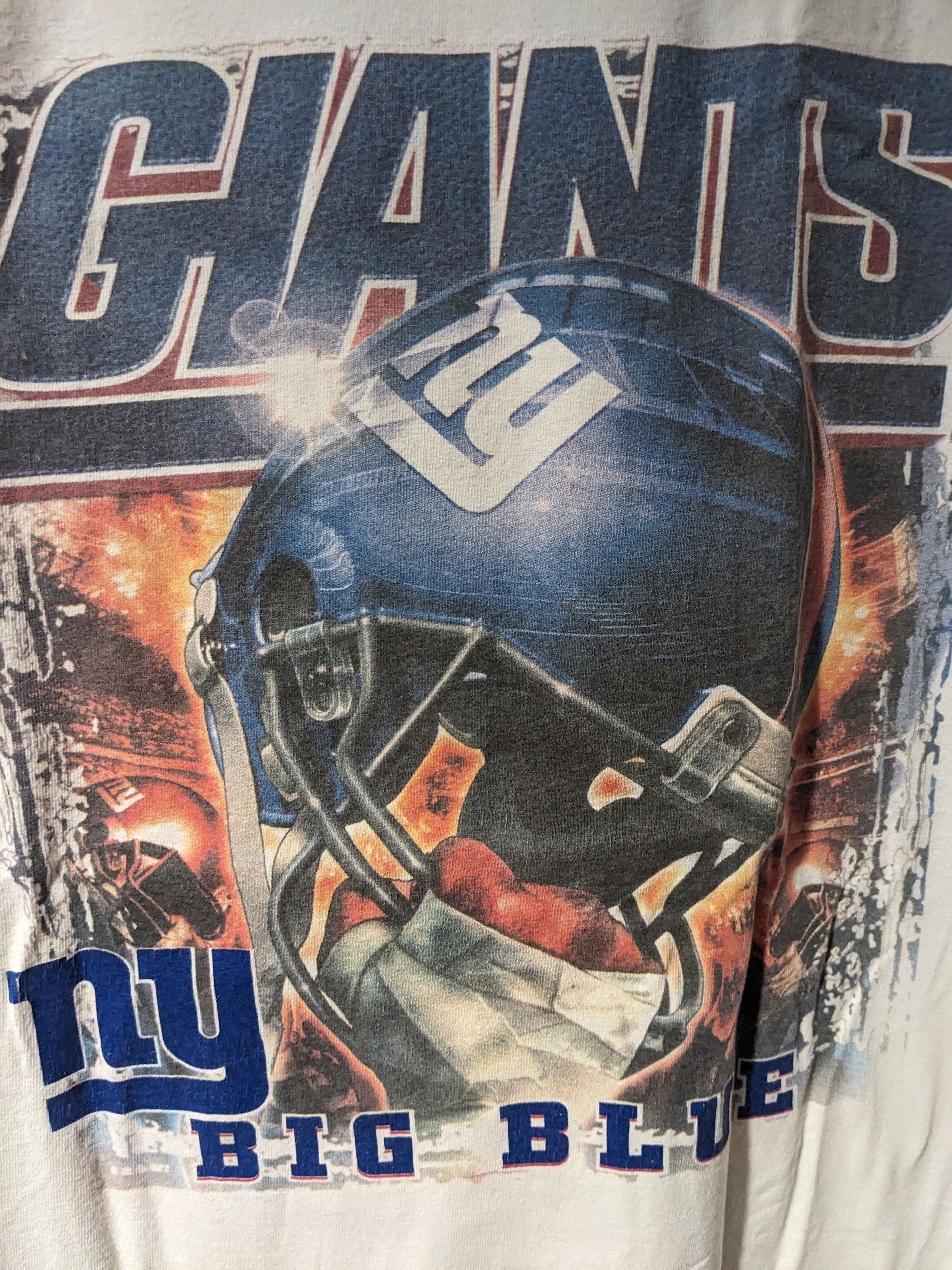 NFL × Vintage Vintage New York Giants NFL Football Helmet X-Large T-Shirt Size US XL / EU 56 / 4 - 2 Thumbnail