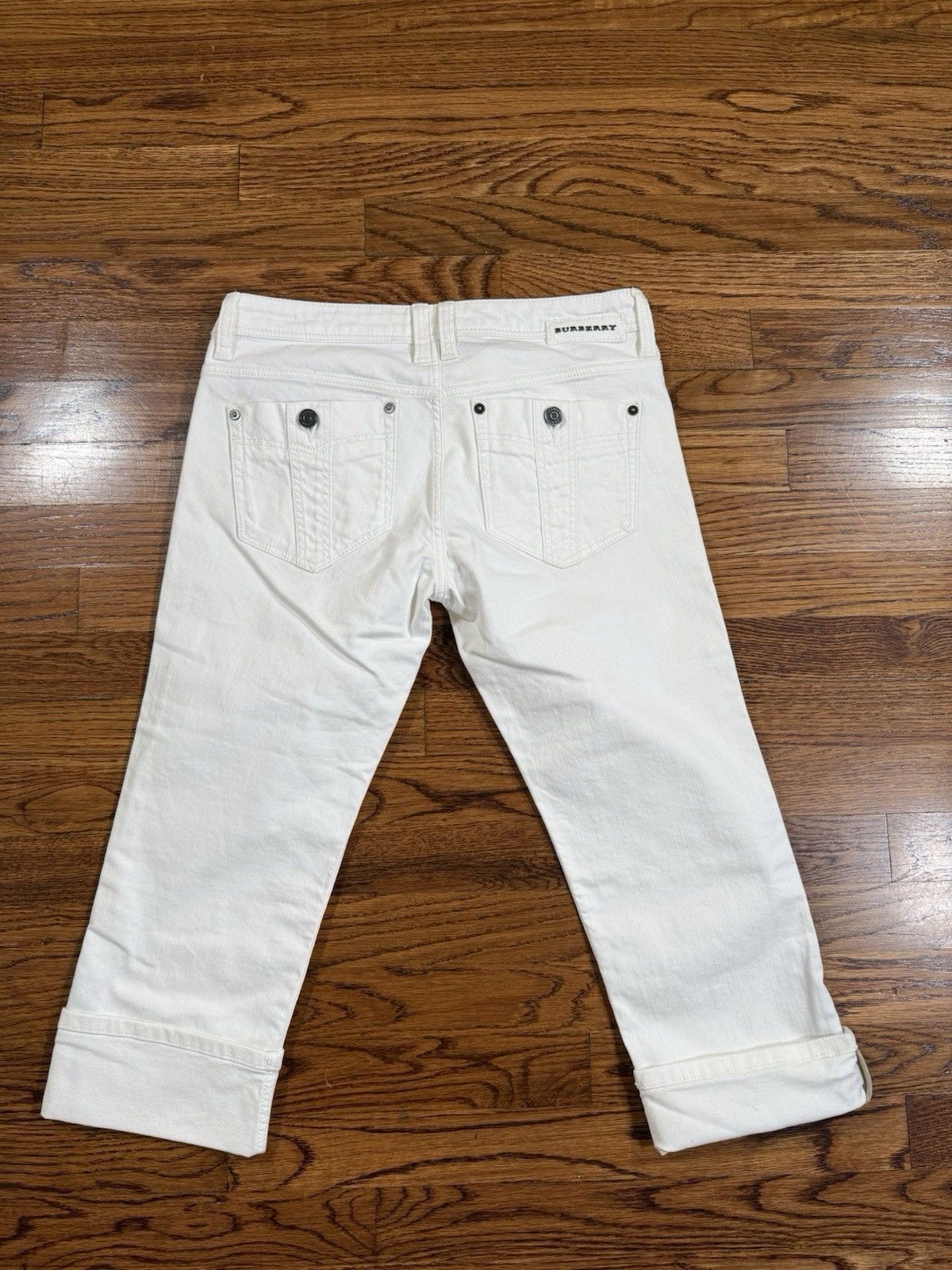 Burberry NWT Men’s Burberry Brit Buckingham White Capri Pants Sz 28 Size US 28 / EU 44 - 6 Thumbnail