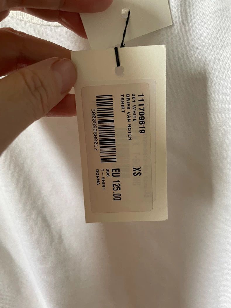Dries Van Noten dries van noten Black ribbon irregular T-shirt Size US XS / EU 42 / 0 - 5 Thumbnail