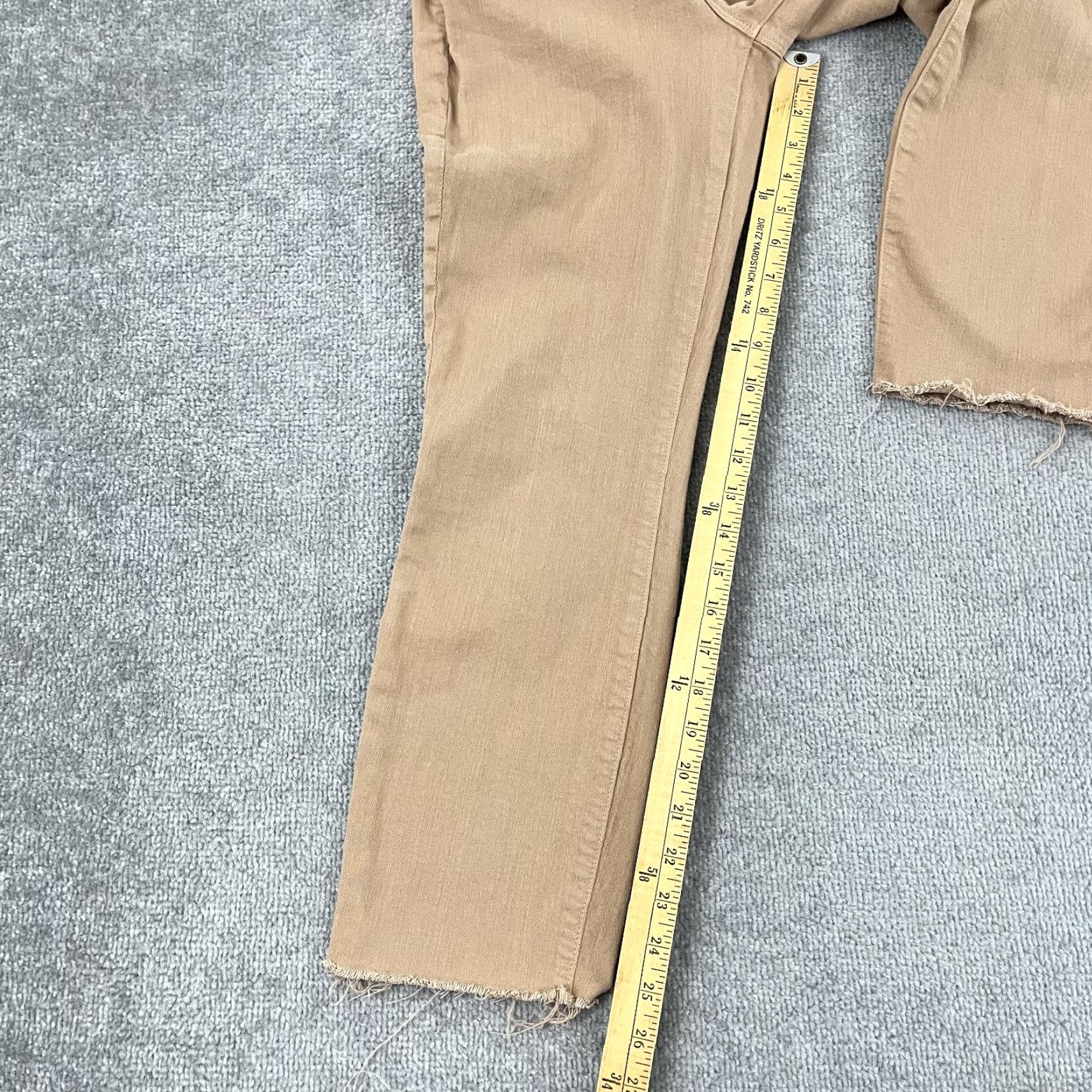 L'AGENCE L'agence Pants Womens Sz 25 / 26" Sada Cropped Slim High Rise Light Mocha Brown Jeans Pants Cropped Slim Fall Spring Summer Womens Size 42" / US 20 - 5 Thumbnail