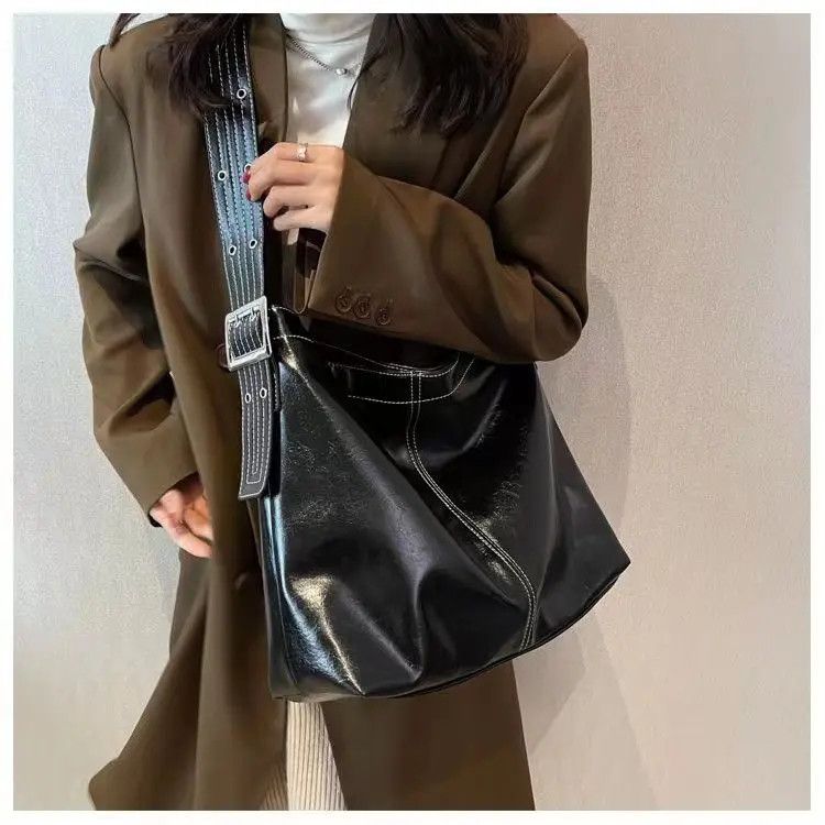 Leather Black pu leather shoulder bag Size ONE SIZE - 2 Thumbnail