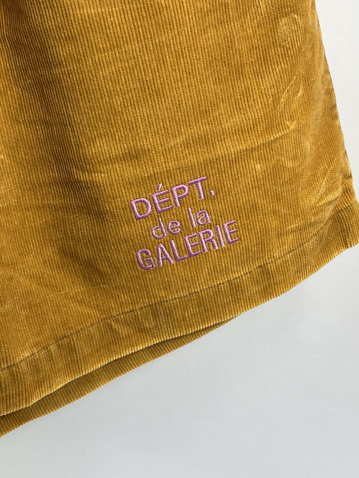 Gallery Dept. Corduroy Embroidered Logo Shorts Size US 32 / EU 48 - 4 Thumbnail