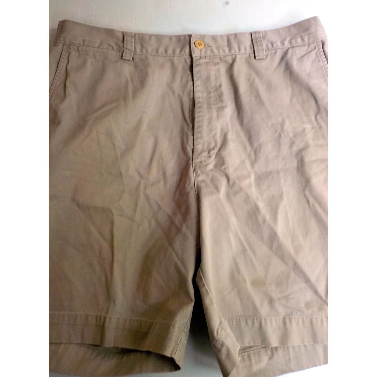 Polo Ralph Lauren VINTAGE Polo Ralph Lauren Philip Chino Shorts Khaki 36 Men Flat Front 100% Cotton Pockets Zipper Size US M / EU 48-50 / 2 - 2 Thumbnail