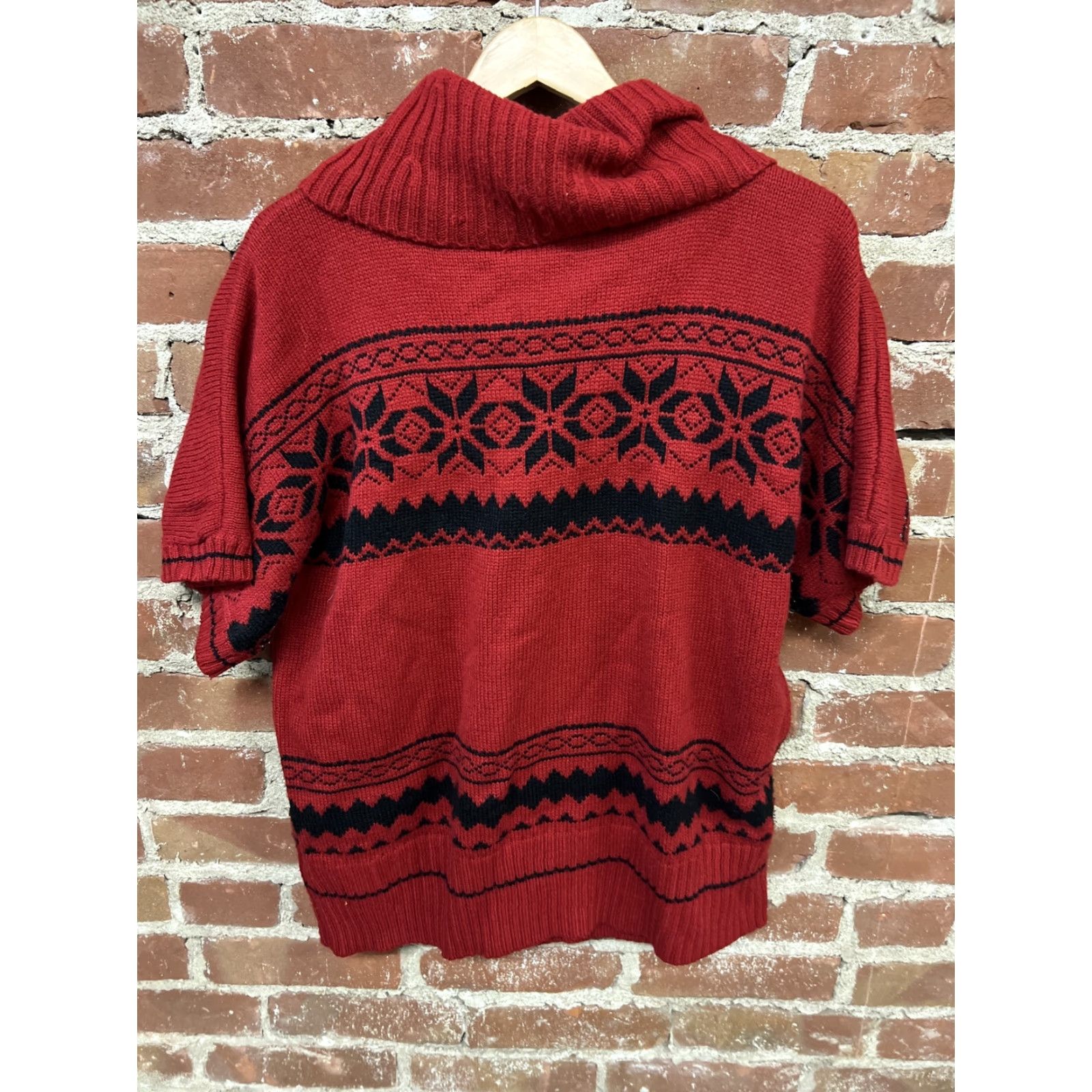 Vintage VINTAGE Dressbarn Womens Sweater Holiday Snowflake Turtleneck Knit Red 18/20 Plus dressbarn Size XXL / US 16-18 / IT 52-54 - 3 Thumbnail