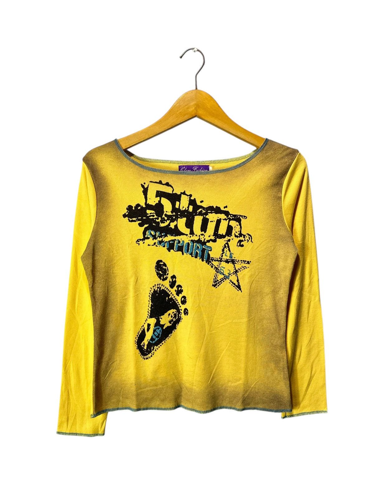 Hysteric Glamour TRASHED Clare LONG SLEEVE POEM IFSIXWASNINE LGB STYLE Size US XS / EU 42 / 0 - 1 Thumbnail
