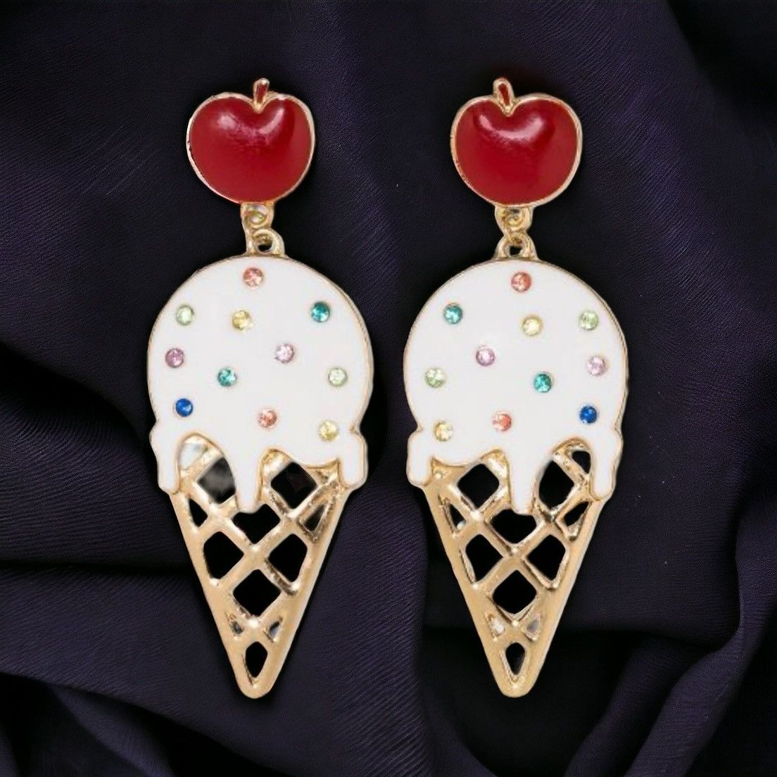 Other Sugar Fix by BaubleBar ice cream cone dangle earrings Size ONE SIZE - 1 Thumbnail