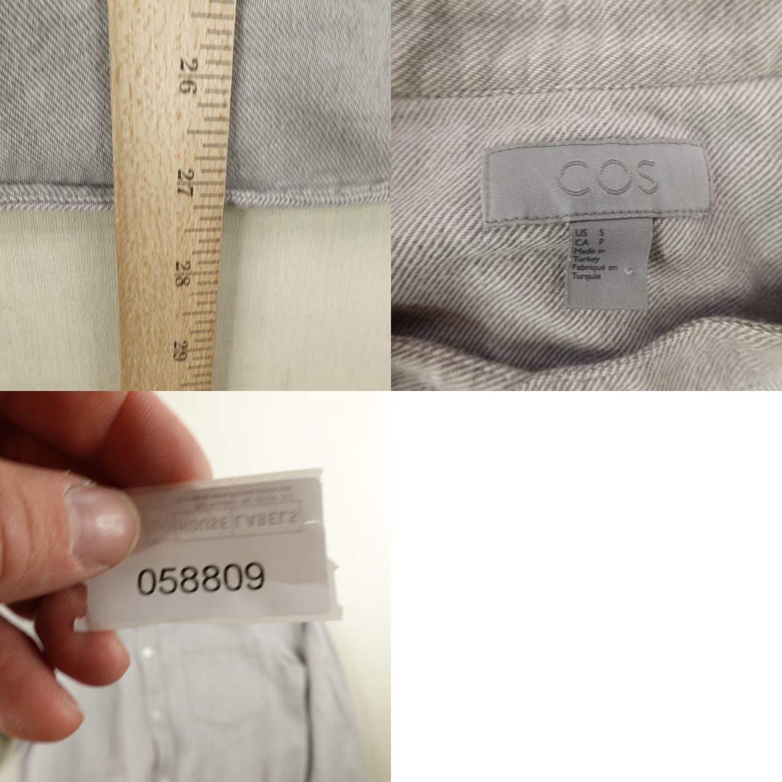 Cos VINTAGE COS Shirt Men's Small Flannel Long Sleeve Button-Up Collared Casual Gray Size US S / EU 44-46 / 1 - 8 Thumbnail