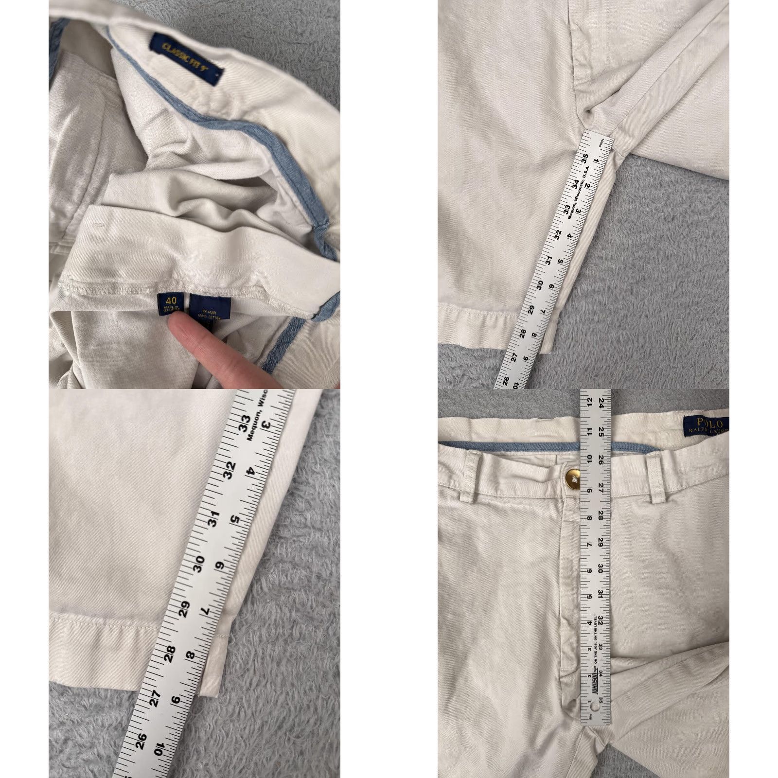 Polo Ralph Lauren **Ralph Lauren Men's Beige Classic Fit 9" Chino Shorts** User: Ralph Lauren Men's Beige Classic Fit 9" Chino Shorts Size US L / EU 52-54 / 3 - 8 Thumbnail